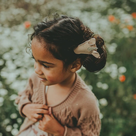 DONSJE Girls’ Unicorn Josy Special Hairclip—Light Rose Leather - Picture 9 of 9